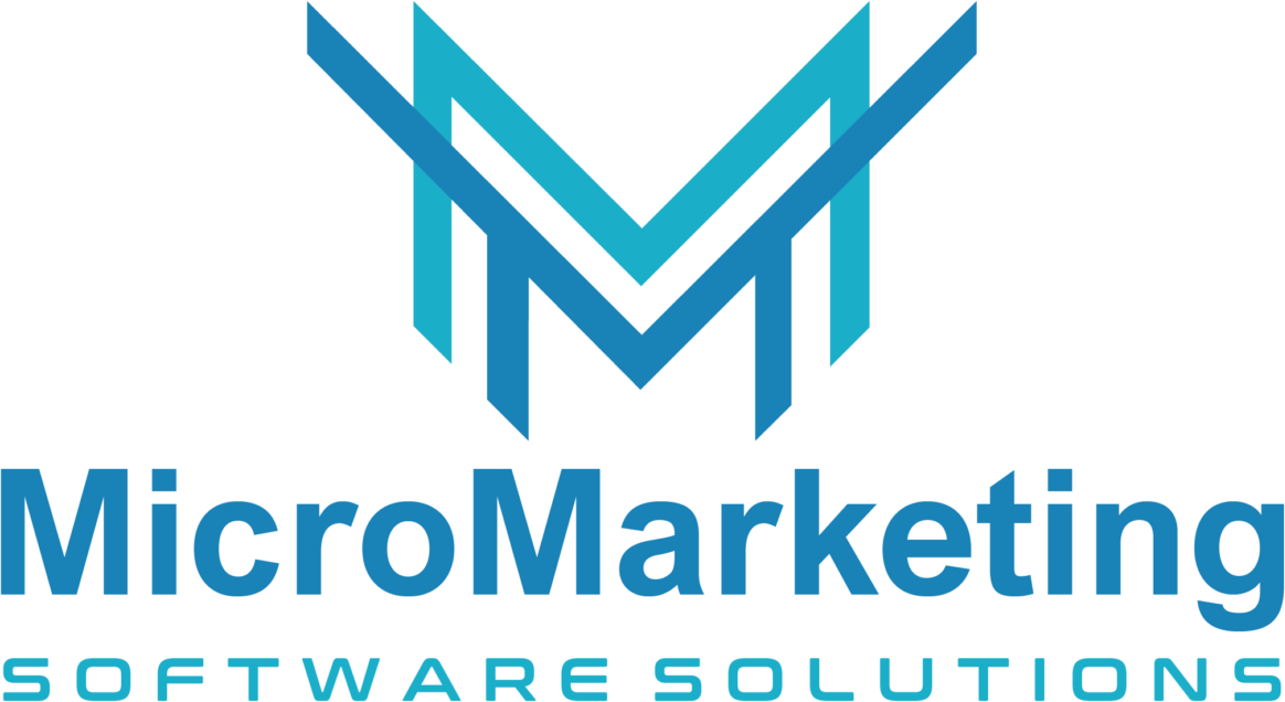 Micromarketing logo featuring a stylized blue "M" and the text "MicroMarketing Software Solutions," representing digital marketing and software services.